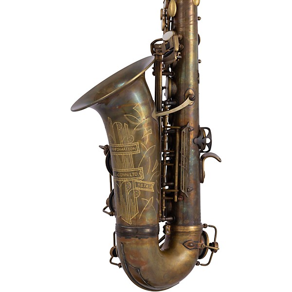 Open Box Conn Limited Edition Eb Alto Saxophone with Brillhart Ebolin 7 Mouthpiece Level 2 Aged Brass 197881421328