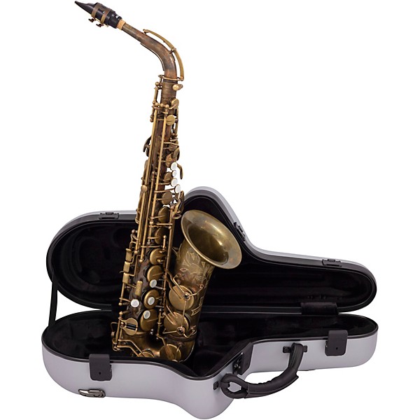 Open Box Conn Limited Edition Eb Alto Saxophone with Brillhart Ebolin 7 Mouthpiece Level 2 Aged Brass 197881421328