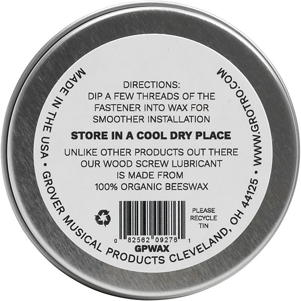 GROVER All Natural Beeswax Wood Screw Lubricant