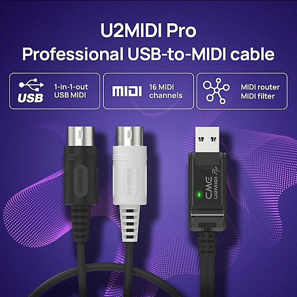 CME U2MIDI Pro USB MIDI Cable