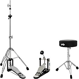 PDP by DW 700 Series 3-Piece Drum Hardware Pack - Single Pedal