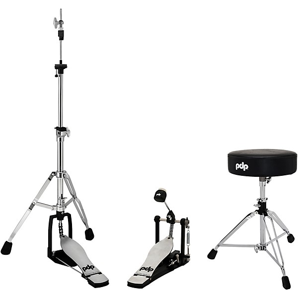 PDP by DW 800 Series 3-Piece Drum Hardware Pack - Single Pedal
