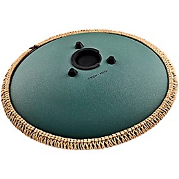 MEINL Sonic Energy 9-Note Octave Steel Tongue Drum - F Major, 16 in. Dark Green