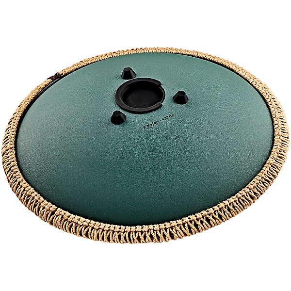 MEINL Sonic Energy 9-Note Octave Steel Tongue Drum - F Major, 16 in. Dark Green