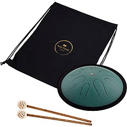 MEINL Sonic Energy Compact Steel Tongue Drum - B Minor, 10 in. Dark Green