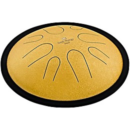 MEINL Sonic Energy Compact Steel Tongue Drum - D Minor, 10 in. Gold