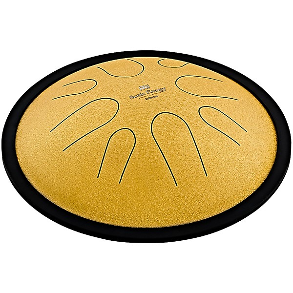 MEINL Sonic Energy Compact Steel Tongue Drum - D Minor, 10 in. Gold