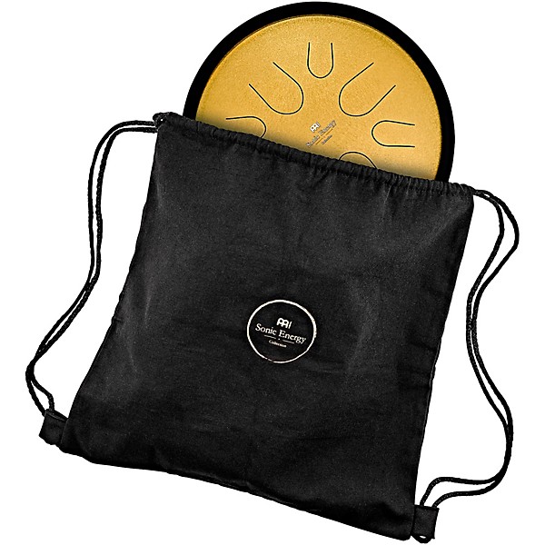 MEINL Sonic Energy Compact Steel Tongue Drum - D Minor, 10 in. Gold