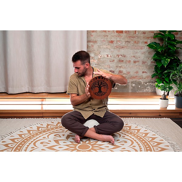 MEINL Sonic Energy Stream Sound Rain Disk - Moon Phases & Tree of Life, 10 in.