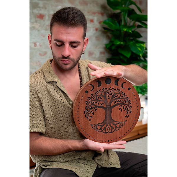 MEINL Sonic Energy Stream Sound Rain Disk - Moon Phases & Tree of Life, 12 in.