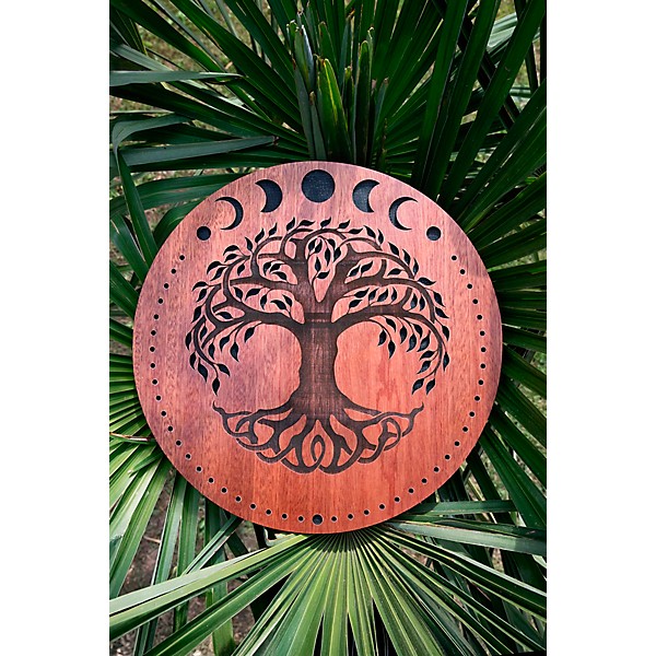 MEINL Sonic Energy Stream Sound Rain Disk - Moon Phases & Tree of Life, 12 in.