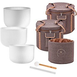 MEINL Sonic Energy Crystal Singing Bowl 3-Piece Set