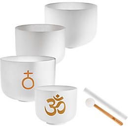 MEINL Sonic Energy Crystal Singing Bowl 4-Piece Set - Om