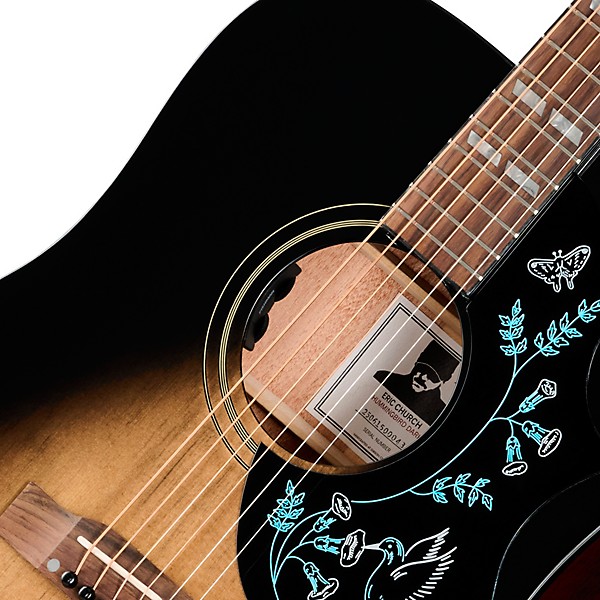 Epiphone Eric Church Hummingbird Dark Studio Acoustic-Electric Guitar - Cobra Burst