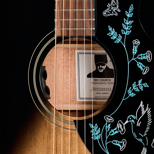 Epiphone Eric Church Hummingbird Dark Studio Acoustic-Electric Guitar - Cobra Burst