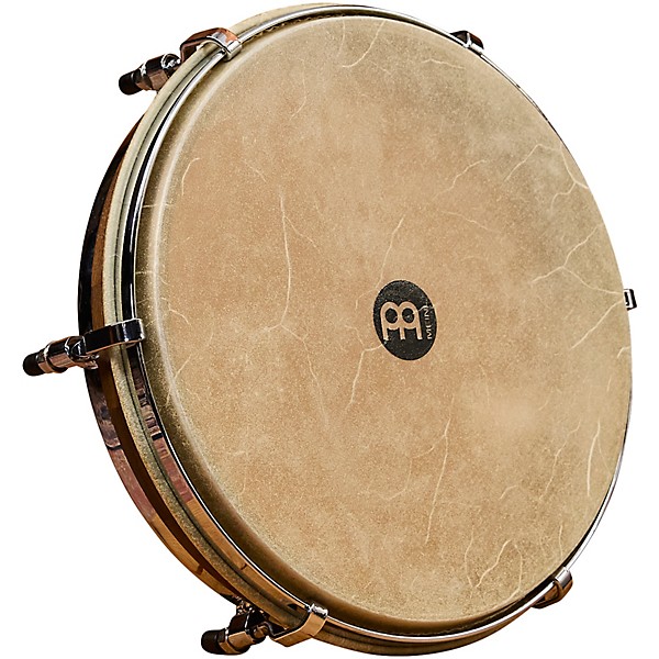 MEINL Panderos De Plena Punteador Hand Drum - 12 in. Antique Brown