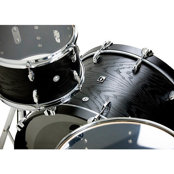 British Drum Co. Raven Series 3-Piece Drum Shell Pack - Satin Black