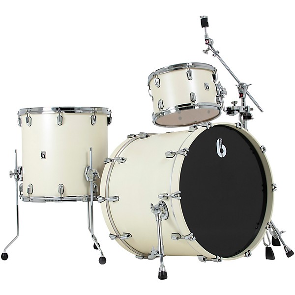 British Drum Co. Enigma Series 3-Piece Drum Shell Pack - Satin Olde English White