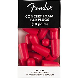 Fender Concert Ear Plugs - Fiesta Red 10