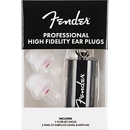 Fender Professional Hi-Fi Ear Plugs - Clear 2 pair