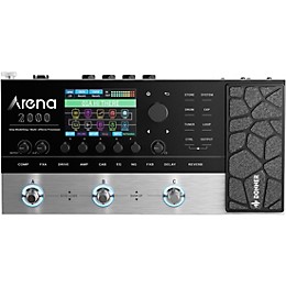 Donner Arena 2000 Multi-Effects Guitar Processor - Silver and Black
