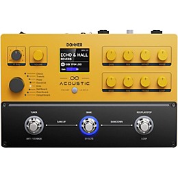 Donner APL Acoustic Guitar Preamp/Looper/Multi-Effects Pedal - Yellow