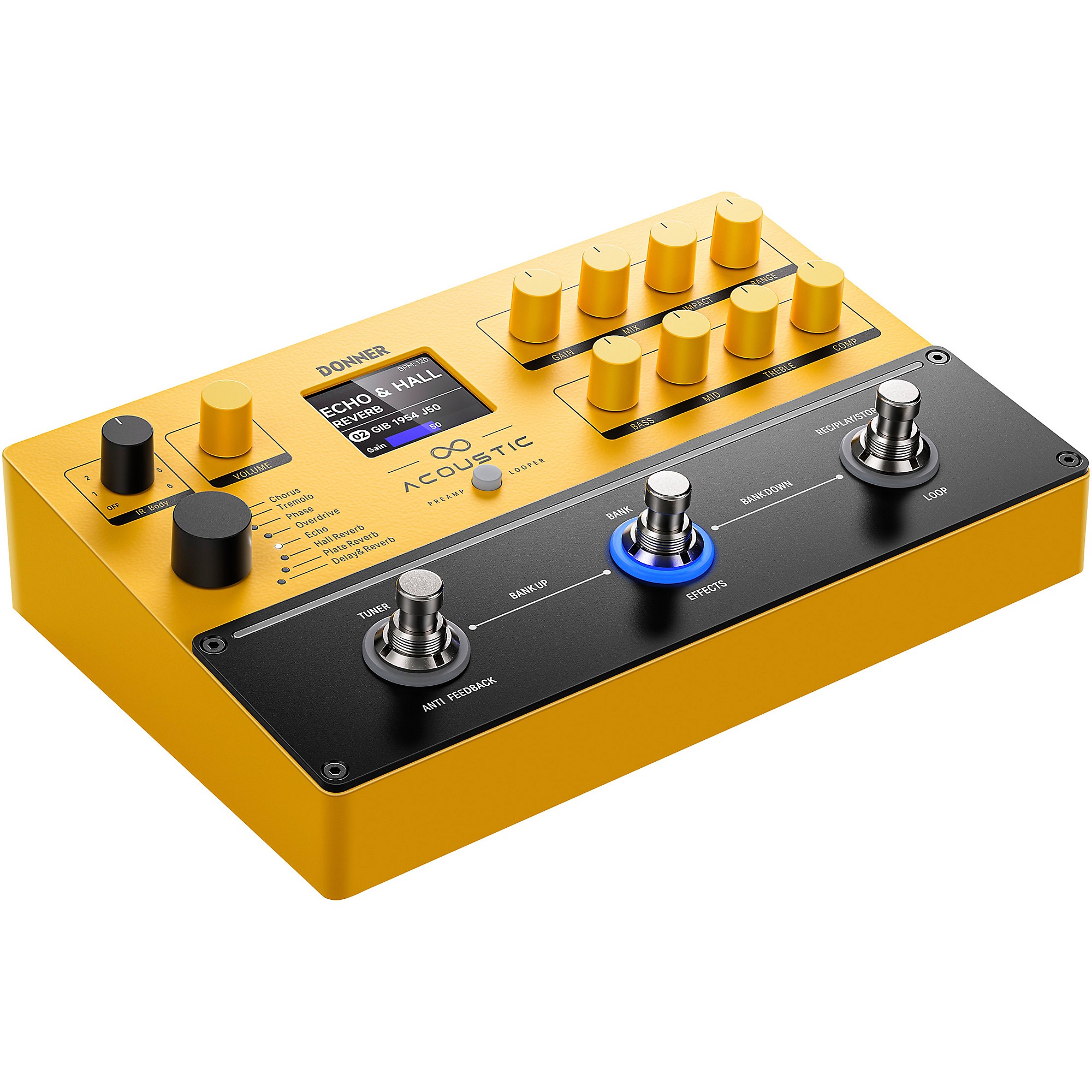 Donner APL Acoustic Guitar Preamp/Looper/Multi-Effects Pedal