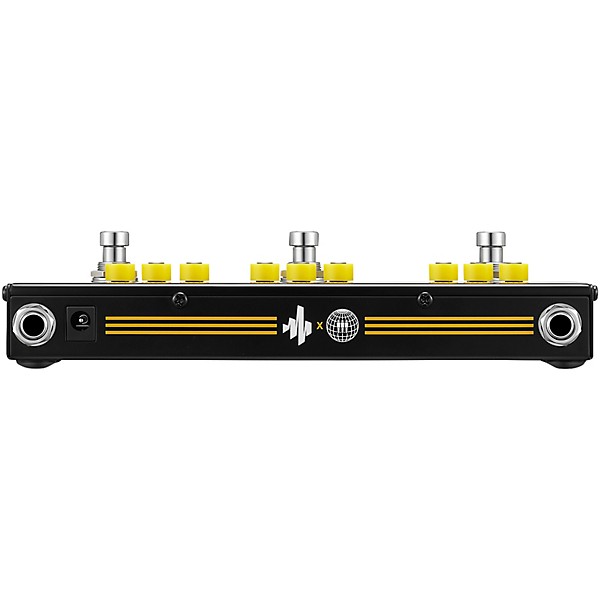 Donner x Third Man Hardware Triple Threat Echo/Phaser/Distortion Multi-Effects Pedal - Black and Yellow