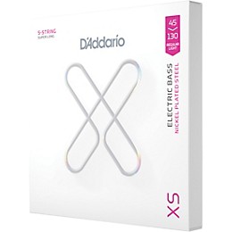 D'Addario XS Nickel Bass Super Long Scale Electric Bass Guitar Strings - Regular Light (45 - 130)