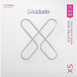 D'Addario XS Nickel Bass Electric Bass Guitar Strings - Regular Light (45 - 130)