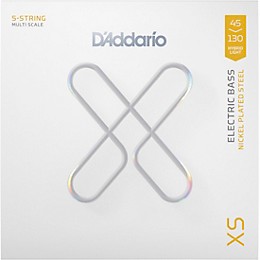 D'Addario XS Nickel Bass Electric Bass Guitar Strings - Hybrid Light (45-130)
