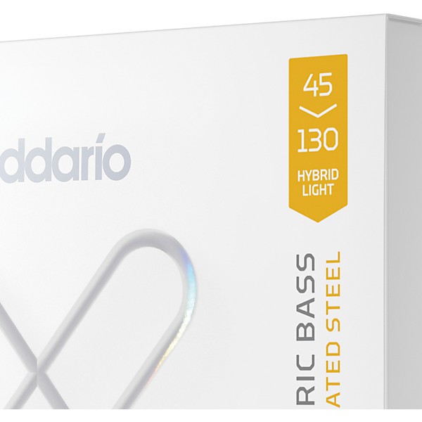 D'Addario XS Nickel Bass Electric Bass Guitar Strings - Hybrid Light (45-130)