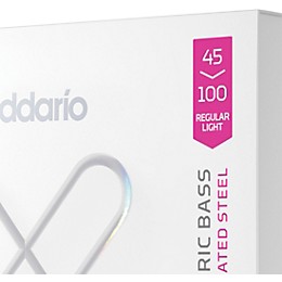 D'Addario XS Nickel Bass Electric Bass Guitar Strings - Regular Light (45-100)