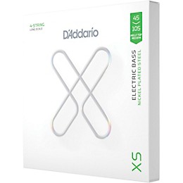 D'Addario XS Nickel Bass Electric Bass Guitar Strings - Regular Light Top Medium Bottom (45-105)