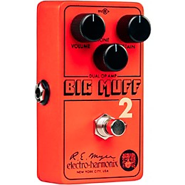 Electro-Harmonix Big Muff Pi 2 Dual Op-Amp Fuzz Pedal - Red