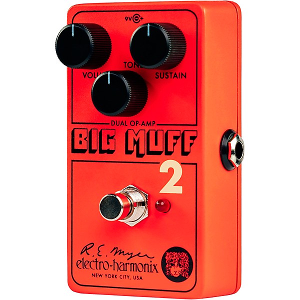 Electro-Harmonix Big Muff Pi 2 Dual Op-Amp Fuzz Pedal - Red