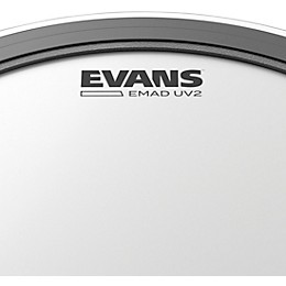 EVANS EMAD UV2 Bass Drumhead With Tom Hoop - 16 in.