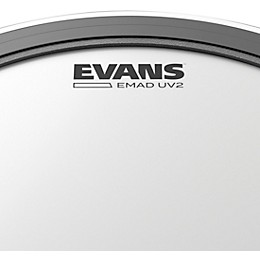 EVANS EMAD UV2 Bass Drumhead With Tom Hoop - 18 in.