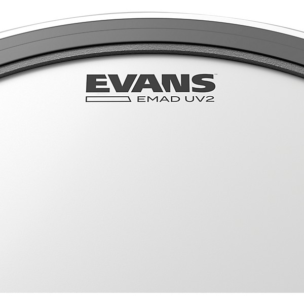 EVANS EMAD UV2 Bass Drumhead With Tom Hoop - 18 in.