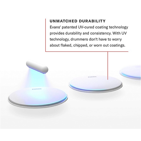 EVANS EMAD UV2 Bass Drumhead With Tom Hoop - 18 in.