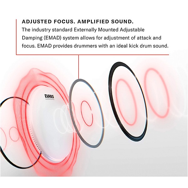 EVANS EMAD UV2 Bass Drumhead - 22 in.