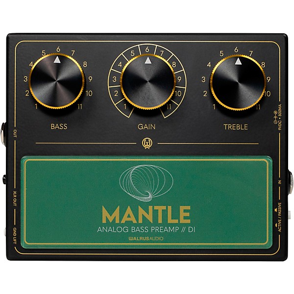 Walrus Audio Mantle Bass Preamp/DI - Black