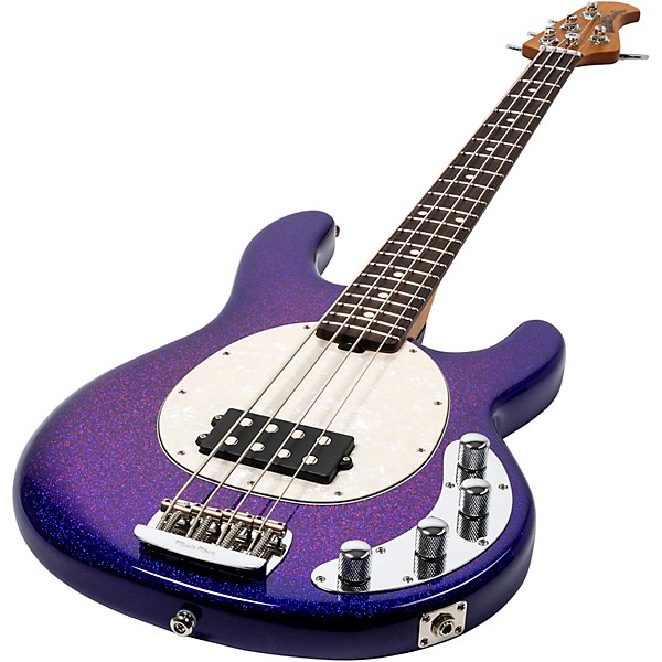 Ernie Ball Music Man StingRay Special H 4-String Electric Bass Guitar - Violet Sparkle Burst