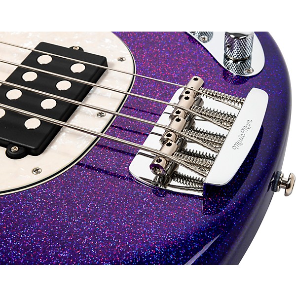 Ernie Ball Music Man StingRay Special H 4-String Electric Bass Guitar - Violet Sparkle Burst