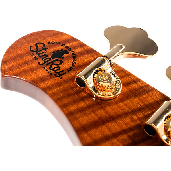 Ernie Ball Music Man 50th Anniversary StingRay Special Electric Bass Guitar - Molten Gold