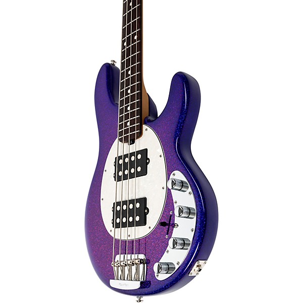 Ernie Ball Music Man StingRay Special HH 4-String Electric Bass Guitar - Violet Sparkle Burst