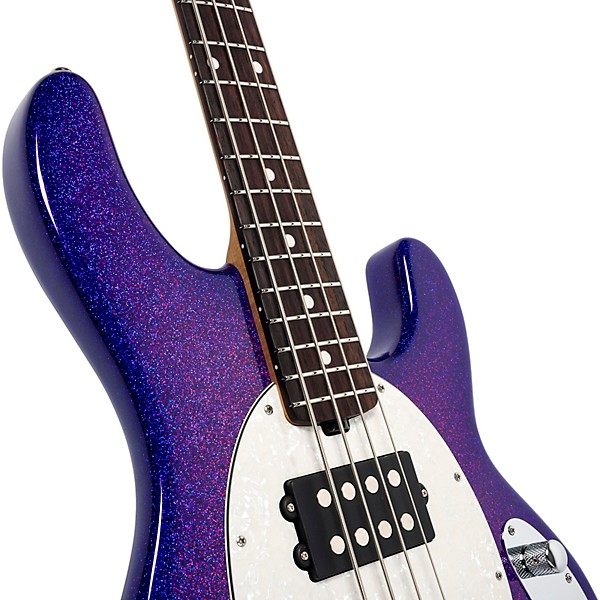 Ernie Ball Music Man StingRay Special HH 4-String Electric Bass Guitar - Violet Sparkle Burst