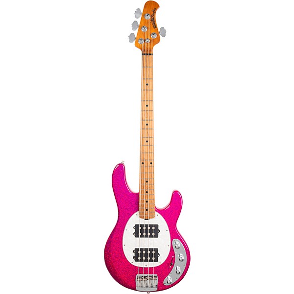Ernie Ball Music Man StingRay Special HH 4-String Electric Bass Guitar - Soda Pink Sparkle