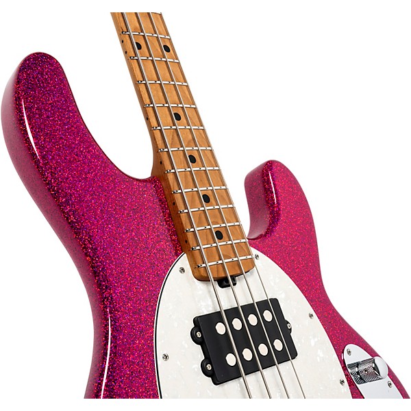 Ernie Ball Music Man StingRay Special HH 4-String Electric Bass Guitar - Soda Pink Sparkle