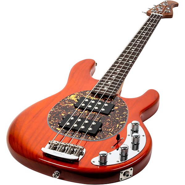 Ernie Ball Music Man StingRay Special HH 4-String Electric Bass Guitar - Translucent Orange